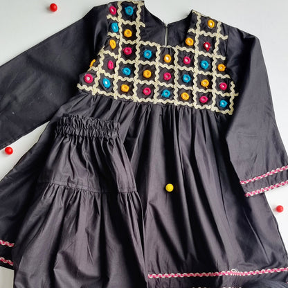 Pakistani Afghan Kids Dress || Cotton Lawn Frock and Trouser || Indian Summer Shalwar Kameez | Pakistani Girls Shalwar Suit Kids Ethnic Wear