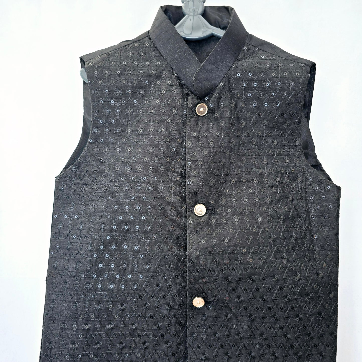 Kids Black Waistcoat Traditional Handmade Waistcoat || Waistcoat Boys Dress Handmade Coat